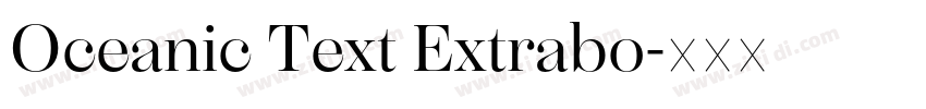 Oceanic Text Extrabo字体转换